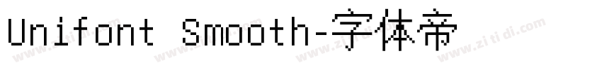 Unifont Smooth字体转换